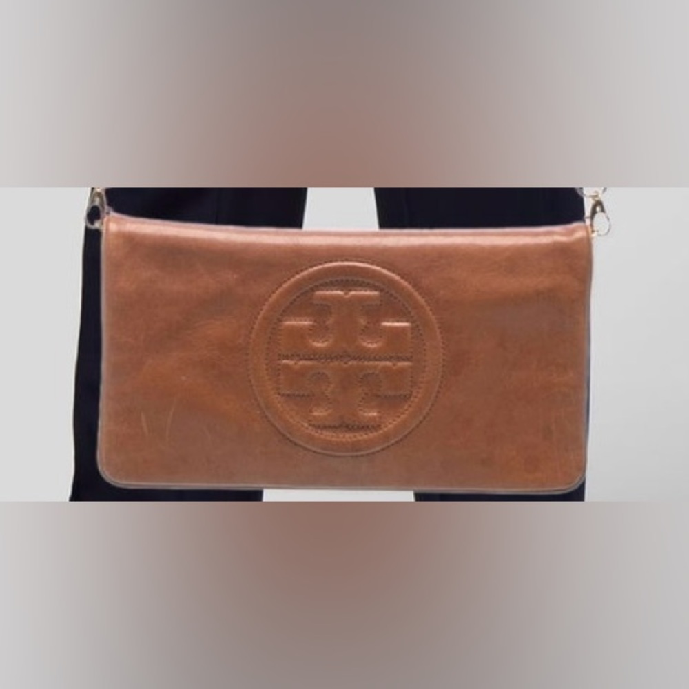Tory Burch Brown Clutch